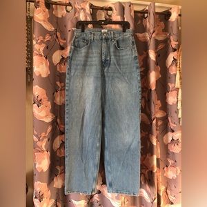 urban outfitters high-rise baggy jeans